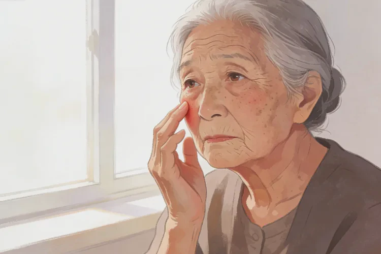 高龄老人面部容易长湿疹能治愈吗(图1)