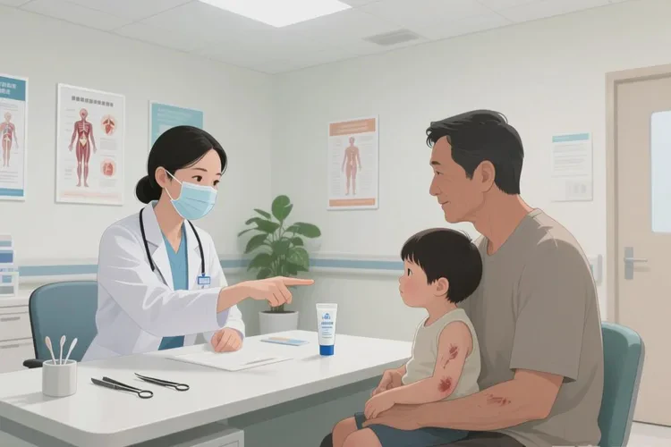 小儿手臂长湿疹能治愈吗(图4)