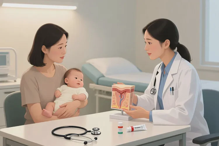 哺乳期妈妈脖子上出湿疹能治愈吗(图4)