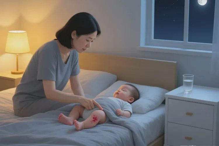 宝宝小腿上容易起湿疹能不能治愈(图1)