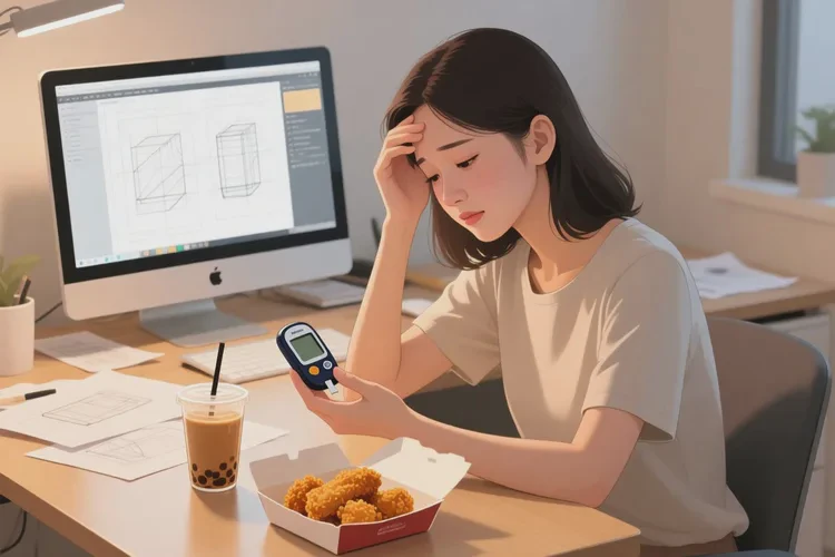 29岁晚餐血糖13.6是怎么回事(图1)