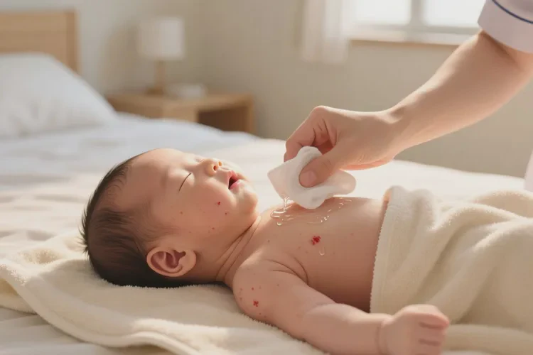 新生儿脖子上容易长湿疹能治愈吗(图1)