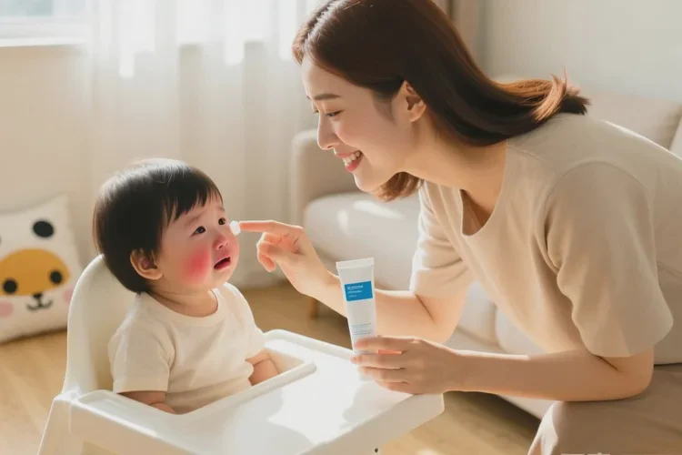 小孩脸上出现湿疹能不能治愈(图1)