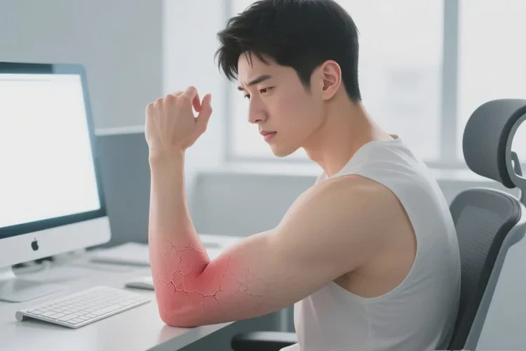 男性手臂容易长湿疹能治愈吗(图1)