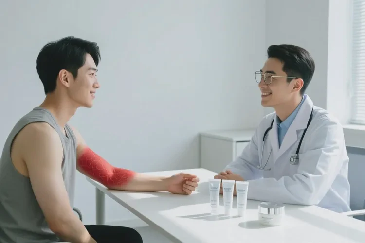 男人手臂上经常长湿疹能治愈吗(图1)