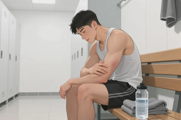 男性手臂上经常长湿疹能治愈吗(图1)