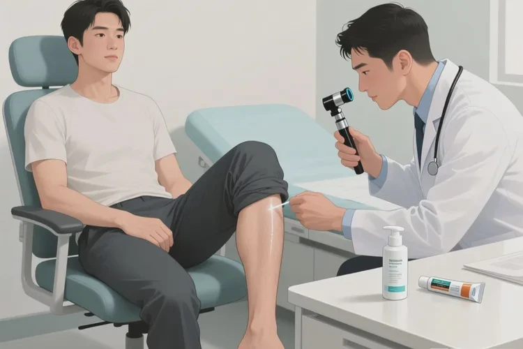 男生大腿上出湿疹能治愈吗(图1)