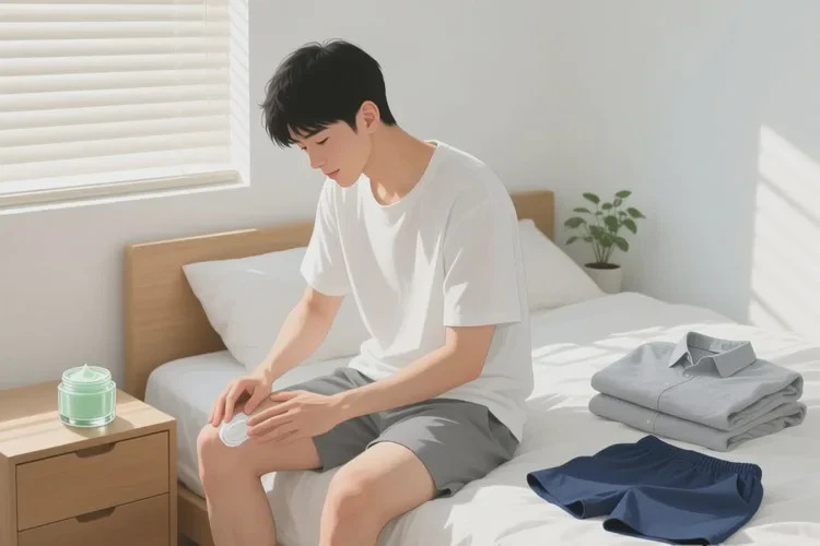 青年人大腿上偶尔起湿疹能治愈吗(图4)