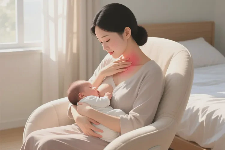 哺乳期妈妈脖子起湿疹能治愈吗(图1)