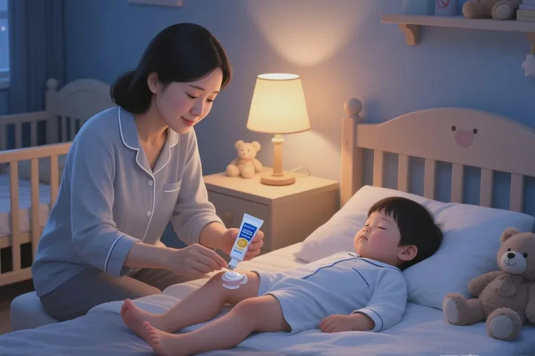 小孩大腿上长湿疹能不能治愈(图1)