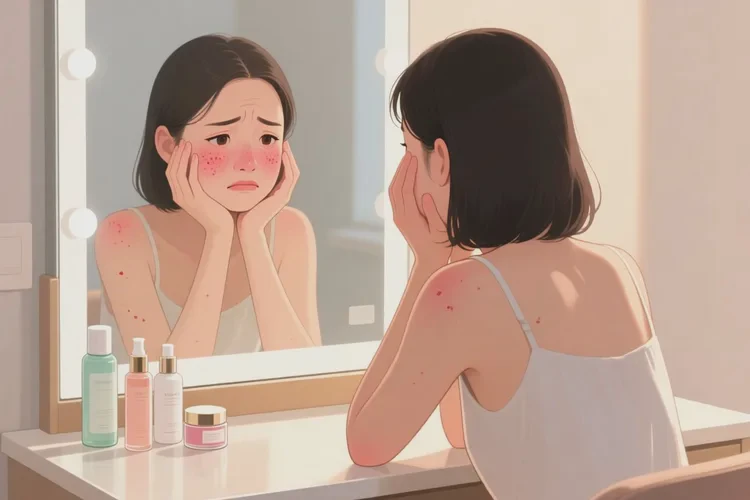 女生面部出现湿疹能治愈吗(图1)