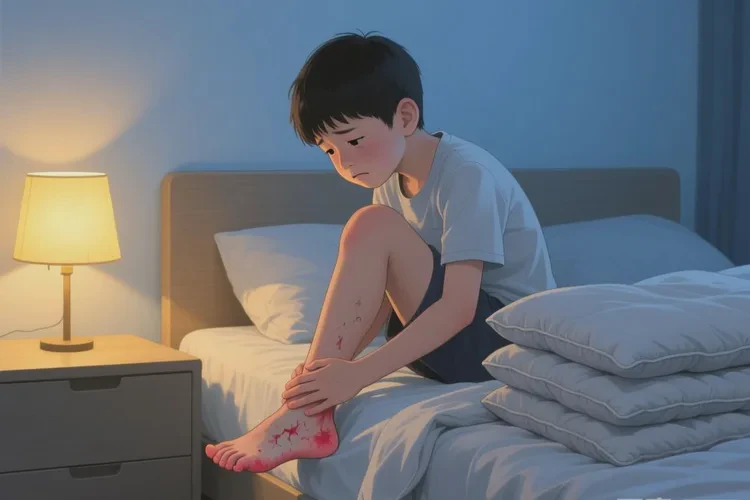 中学生脚上长湿疹能治愈吗(图1)