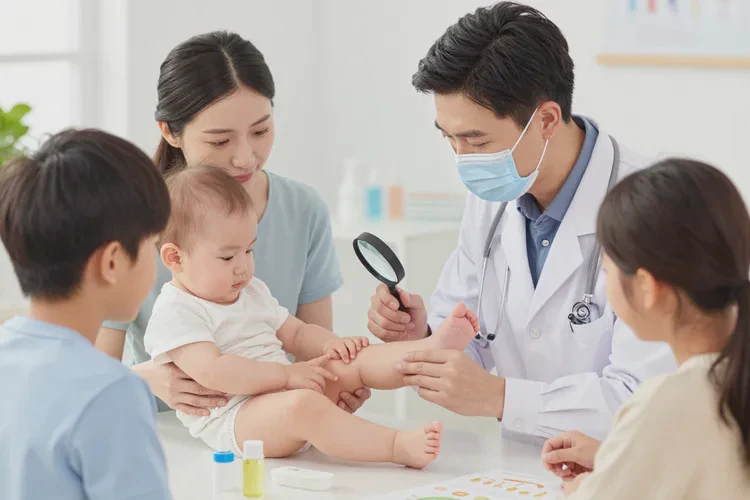 婴儿小腿上容易起湿疹能不能治愈(图1)