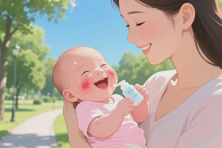 新生儿脸上起湿疹能治愈吗(图4)