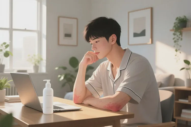 男生手臂上经常起湿疹能治愈吗(图1)