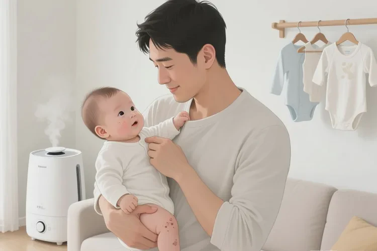 新生儿手臂起湿疹能治愈吗(图2)