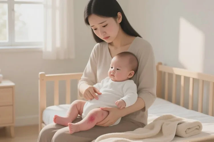 新生儿大腿有湿疹能治愈吗(图1)