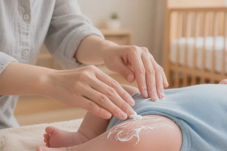 婴幼儿大腿上经常起湿疹能不能治愈(图1)