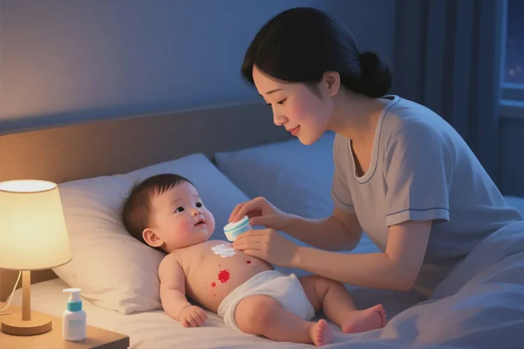 幼儿肚子上长湿疹能治愈吗(图1)