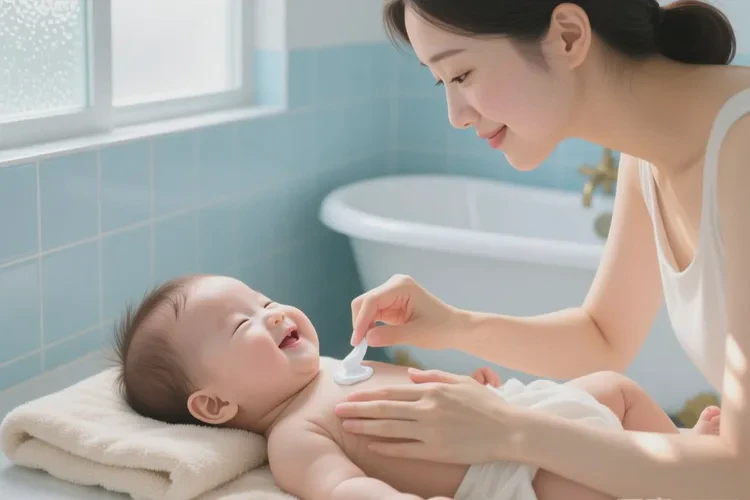 新生儿脖子长湿疹能治愈吗(图1)