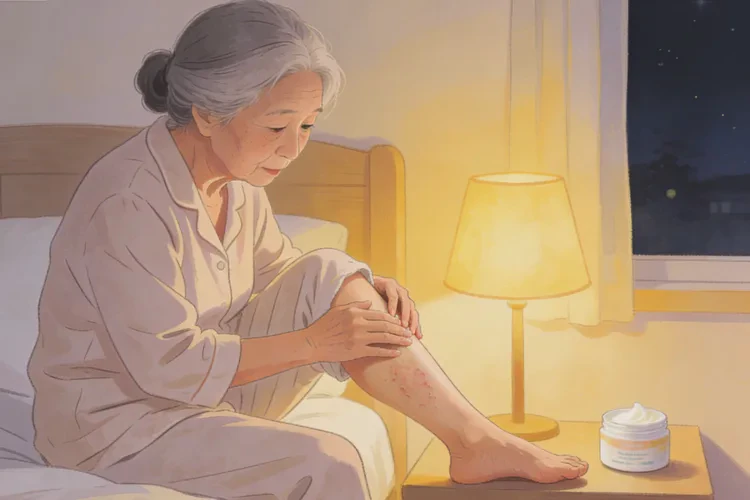 老年人小腿上经常起湿疹能治愈吗(图1)