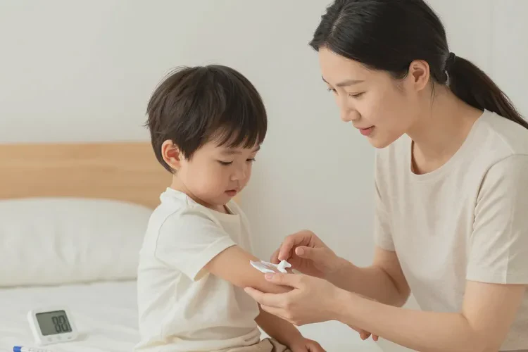 幼儿手臂上经常长湿疹能治愈吗(图1)