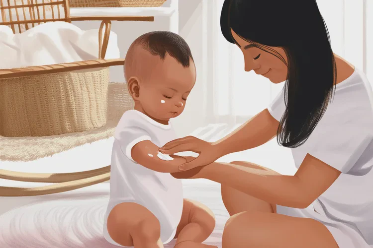 婴幼儿手臂上偶尔长湿疹能不能治愈(图1)