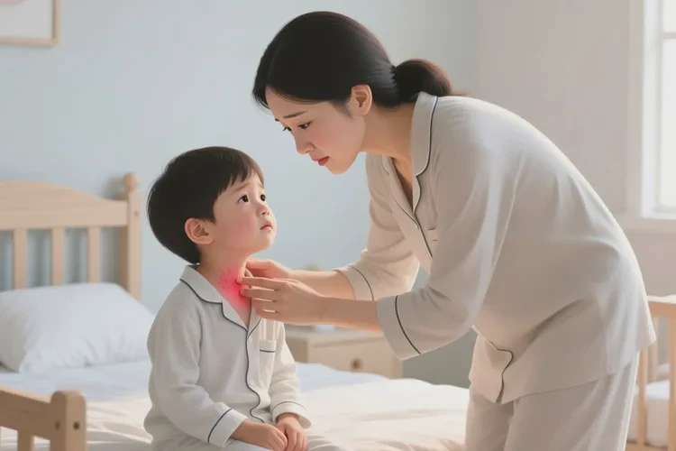 小学生脖子上有湿疹能治愈吗(图1)