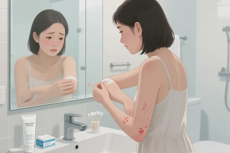 哺乳期妈妈手臂有湿疹能治愈吗(图1)