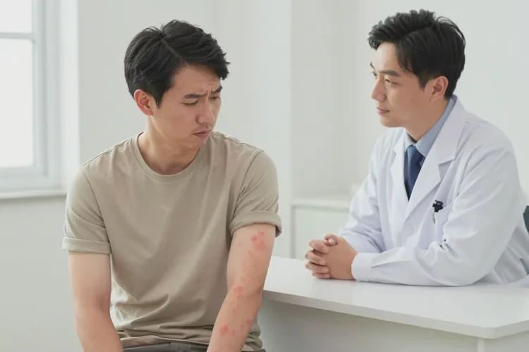 男人身上经常起湿疹能治愈吗(图1)