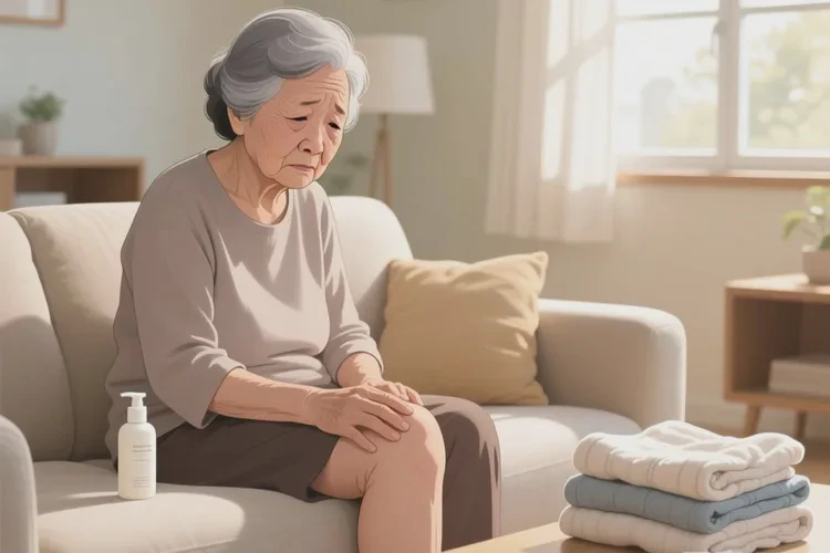 老年人大腿上偶尔长湿疹能治愈吗(图1)