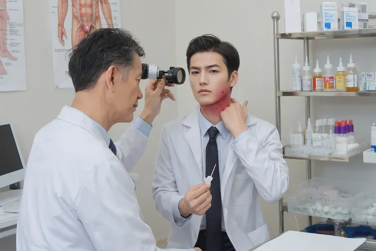 青年人脖子上有湿疹能治愈吗(图2)