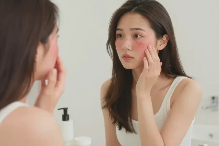 女生脸上偶尔长湿疹能治愈吗(图1)