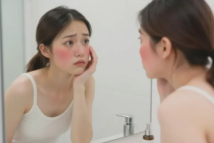 女生脸上容易长湿疹能治愈吗(图1)