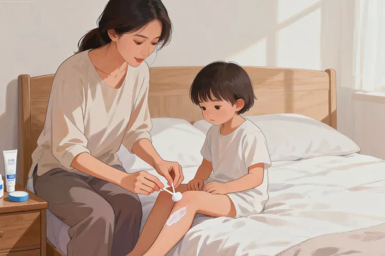 小儿小腿起湿疹能治愈吗(图1)