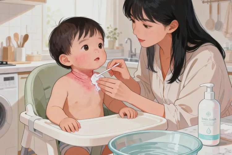 小儿脖子偶尔起湿疹能治愈吗(图2)