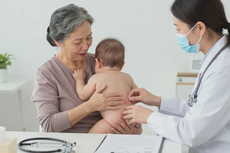 新生儿屁股偶尔长湿疹可以治愈吗(图1)