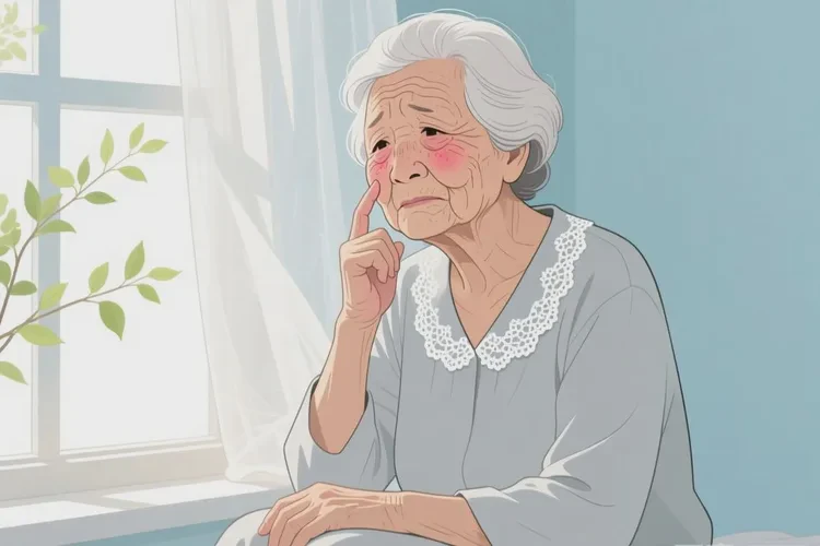 高龄老人面部经常长湿疹能治愈吗(图1)