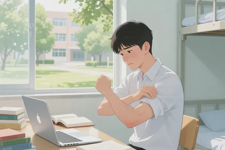 大学生四肢偶尔起湿疹能治愈吗(图1)