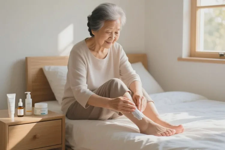 高龄老人脚上偶尔长湿疹能治愈吗(图1)