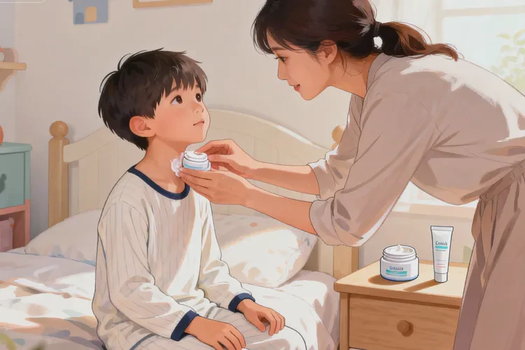 小学生脖子上出湿疹能治愈吗(图1)