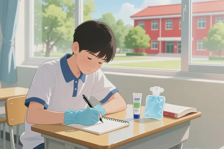 中学生手上起湿疹能治愈吗(图1)