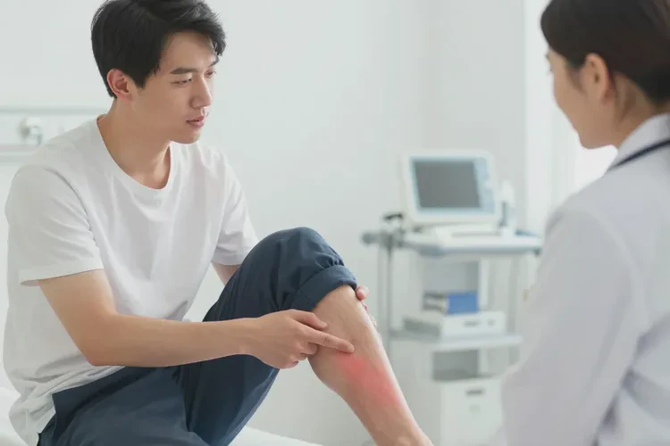 男性小腿上长湿疹能治愈吗(图1)