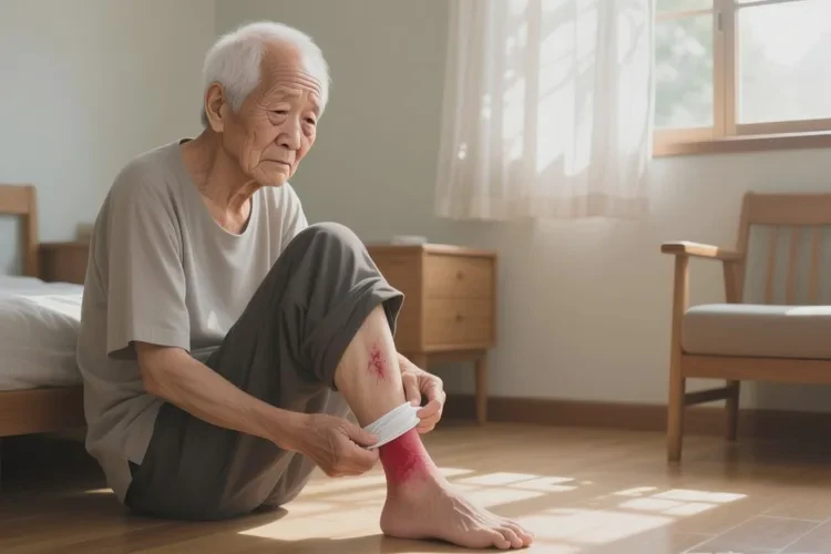 老年人大腿起湿疹能治愈吗(图1)