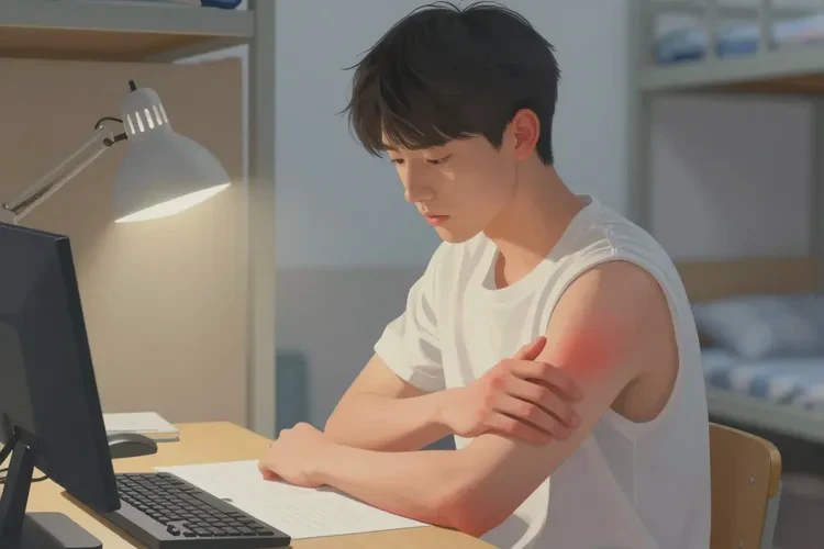 大学生手臂上容易长湿疹能治愈吗(图1)