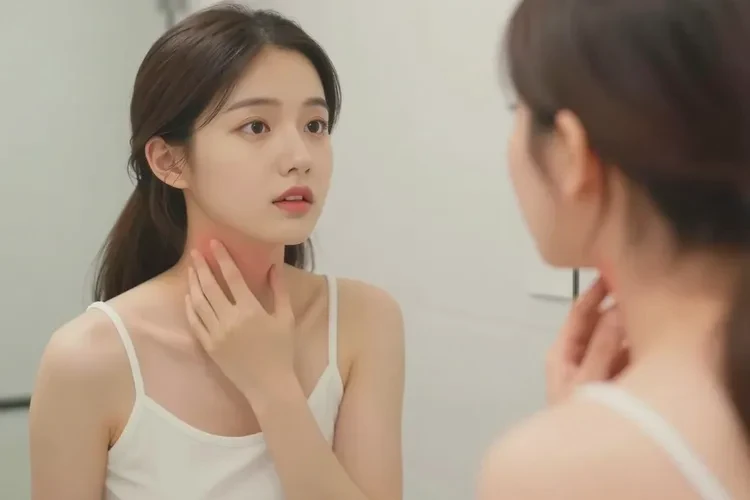 女生脖子出现湿疹能治愈吗(图1)