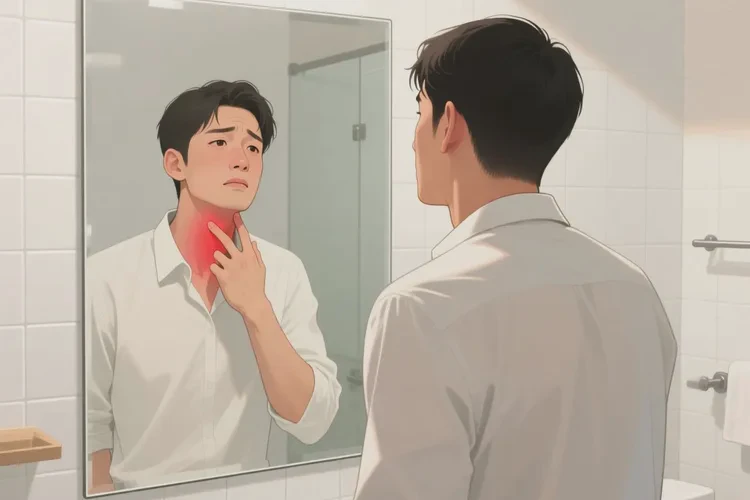 男人脖子起湿疹能治愈吗(图1)