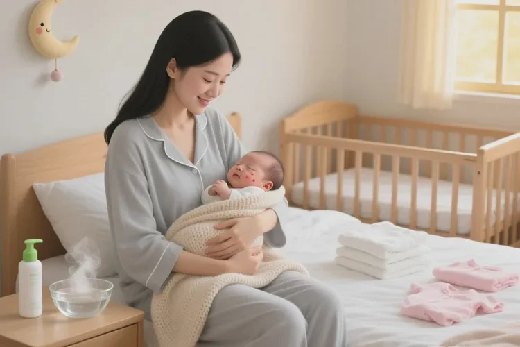 新生儿脸上出现湿疹能治愈吗(图1)