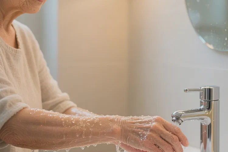 老年人手臂上经常起湿疹能治愈吗(图1)