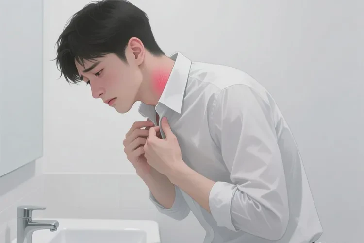 男性脖子上容易起湿疹能治愈吗(图1)